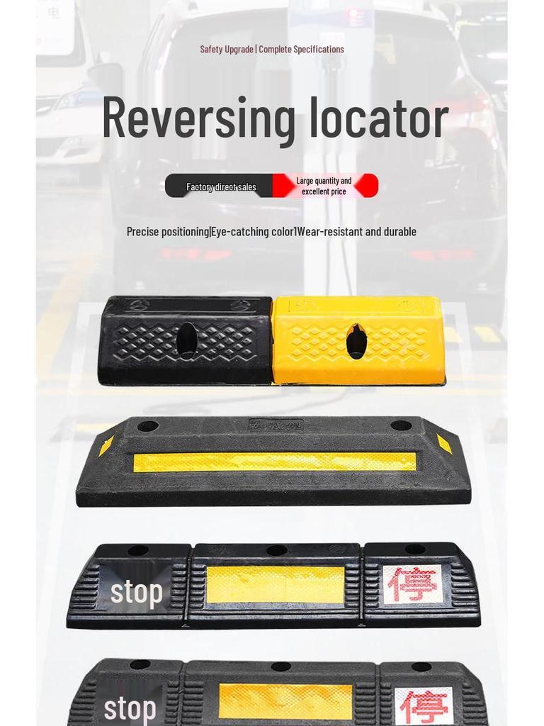 Rubber Car Wheel Chock Parking Barrier and Ground Stopper