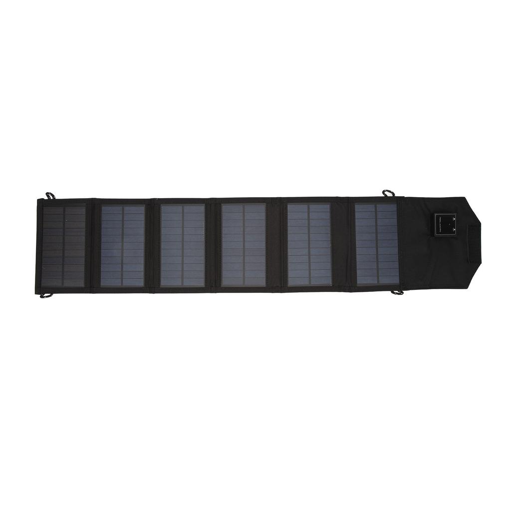 Solar Folding Charger 12W Dual USB Waterproof Heat Resistant Portable Solar Panel Charger for Laptop
