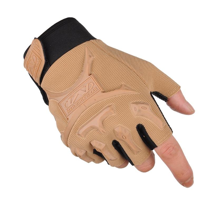 1 Paio di Guanti Tattici a Mezza Dita per Fitness Sport all'Aperto Ciclismo Antiscivolo Guanti a Mezza Dita per Arrampicata su Montagna.
