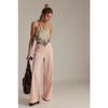 QICED Women's Fashion Casual Solid Color Print Pants & Capris Casual Chic