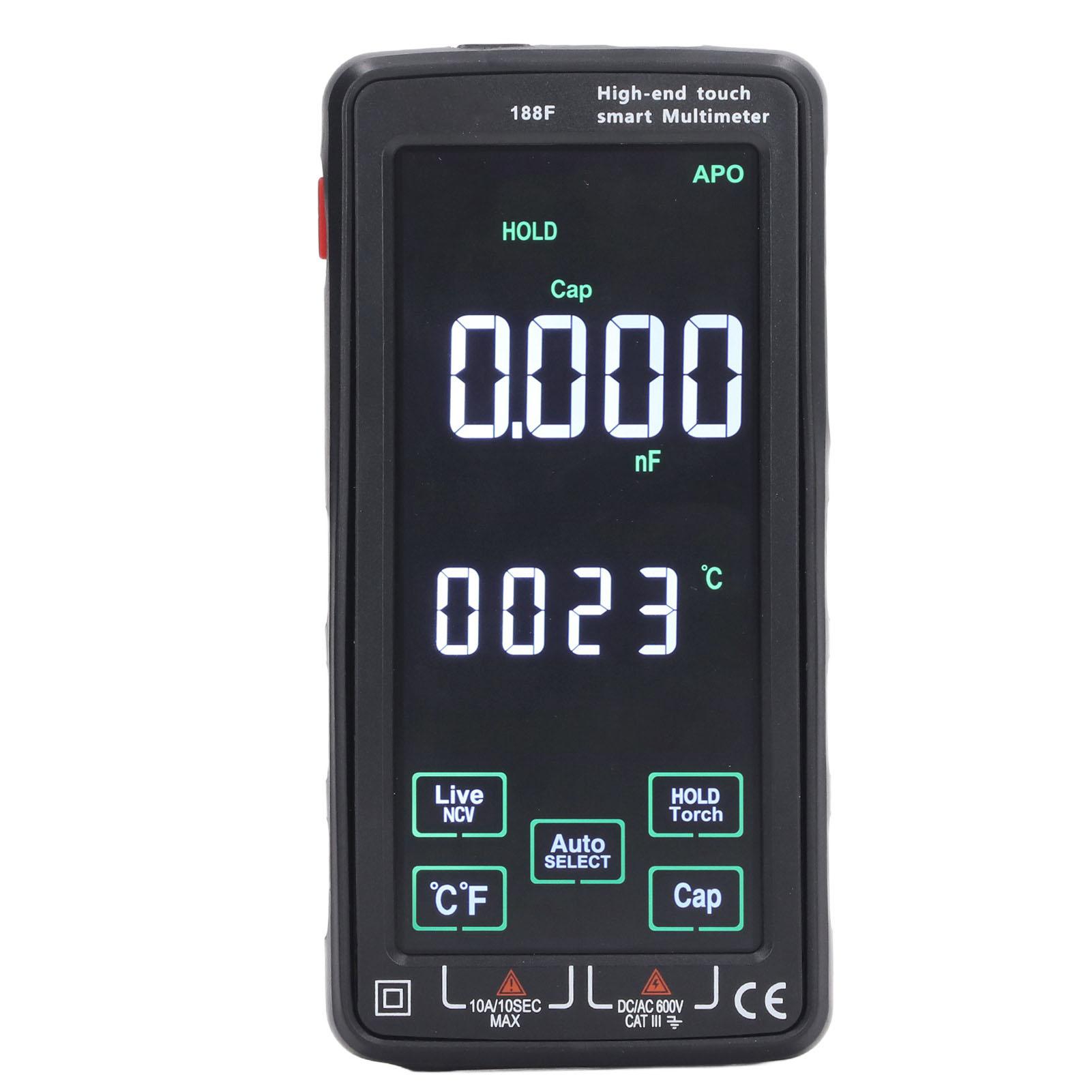 

Smart Multimeter LCD Color Screen High Accuracy Digital Electrical Tester AC750V DC1000V