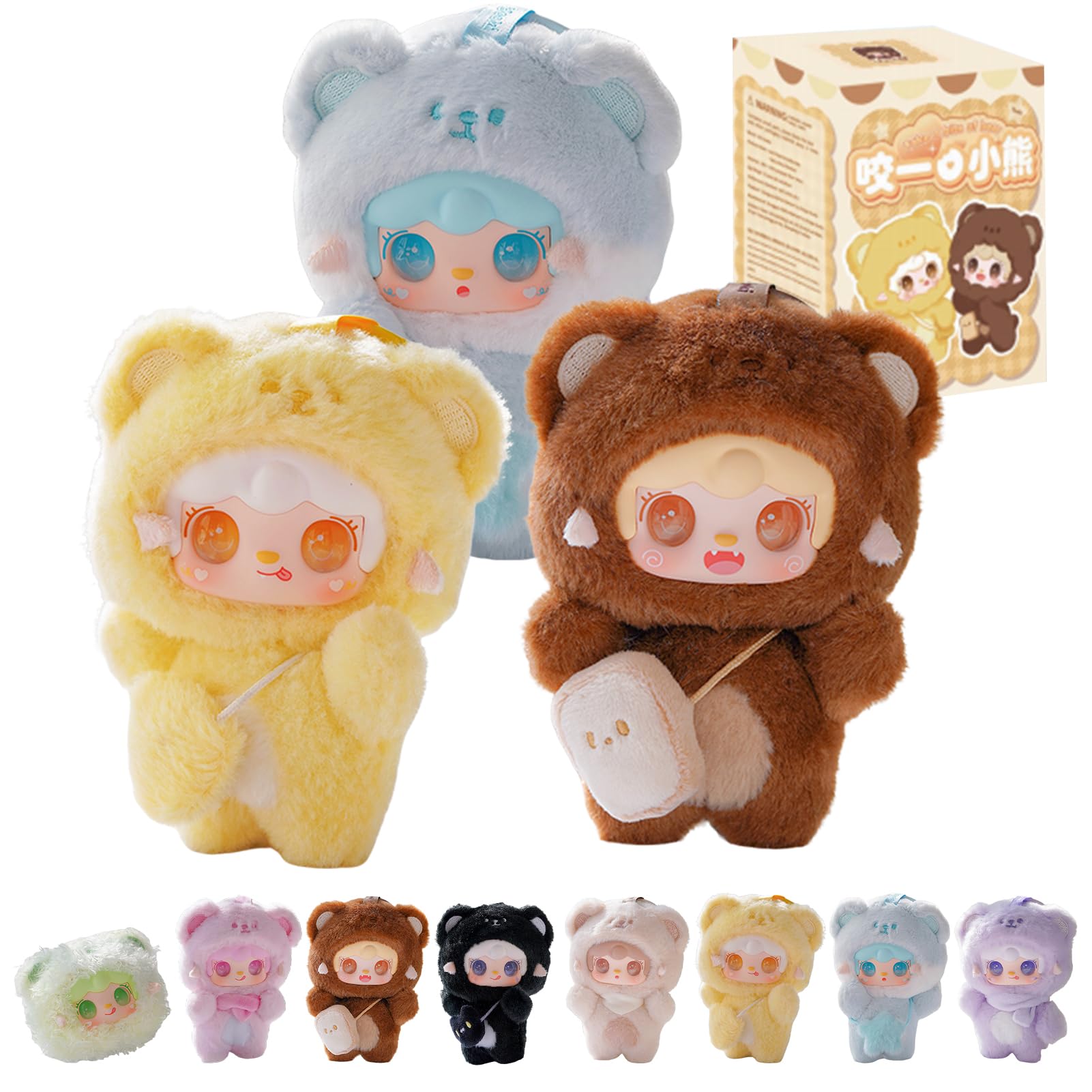 

TOP TOY Серия Плюшевых Подвесок Yooki Гача Гача Фигурка из Секретной Коробки Пластиковая Модель Премиум Игрушка Мягкий Винил Подарок на День Рождения Оригинальный Персонаж Рождество