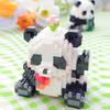 KNEW BUILT Adorable Panda Model Micro Mini Building Block Toy-Desktop DecorGreat Toy for KidsPerfect Festival Gift for Girls