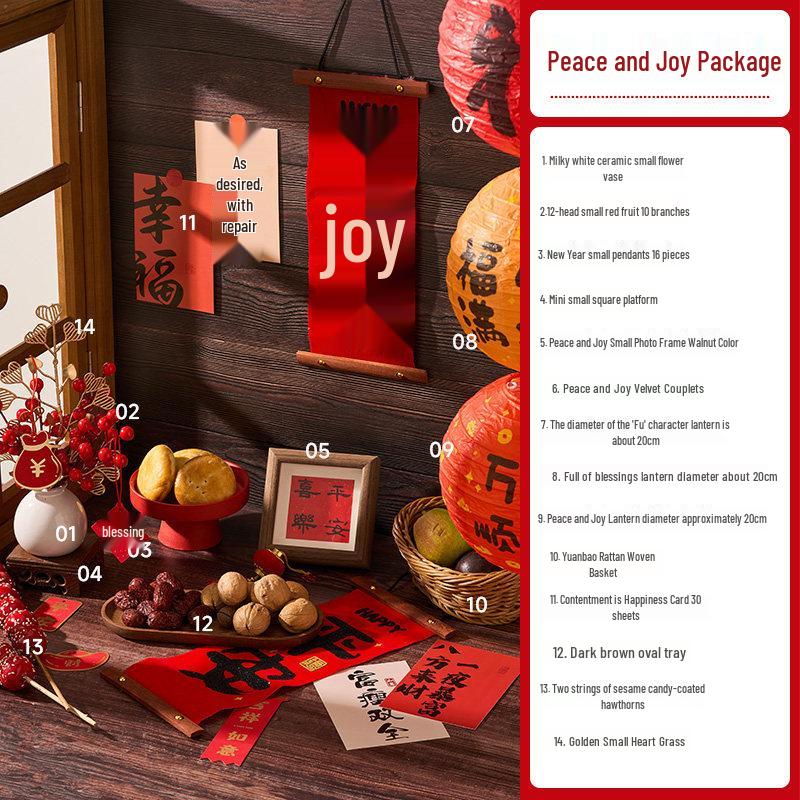 2026 New Year Retro Food Photography Scene Setup with Chinese-Style Props