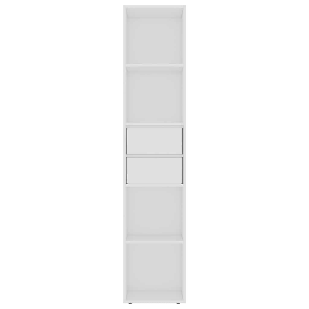vidaXL Bücherregal Weiß 36x30x171 cm Holzwerkstoff