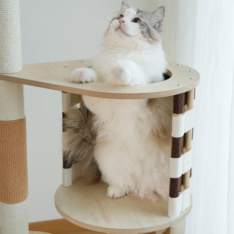Minimalist Woven Cat Tree