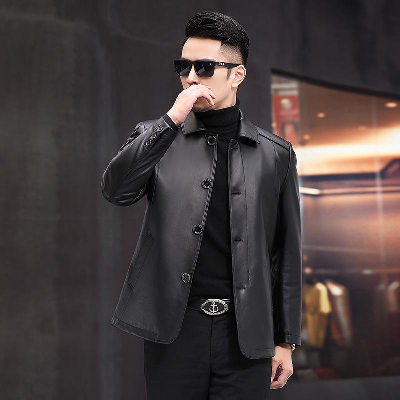 Кожаная куртка мужская — фото 4