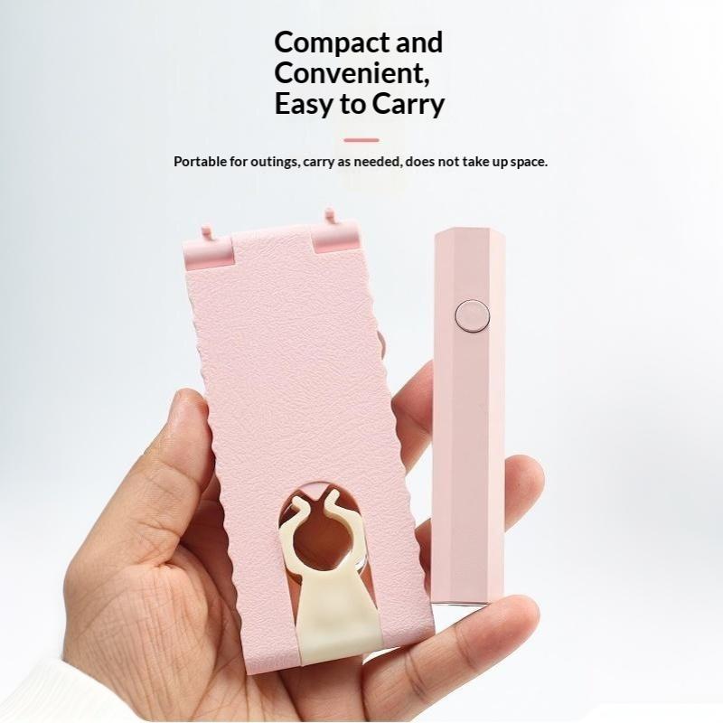 Mini Portable UV Nail Lamp Quick Dry Foldable Stand 2000mAh Long Battery for Home Travel Nail Art Beginners