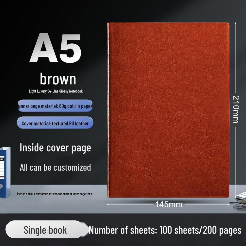 Customizable A5/B5 Business Notebook with Logo - Thick Cover for Office Meetings