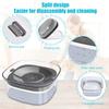 Pet Water Bowl No Spill 2L Spill Proof Clear Dog Water Bowl Anti Splash No Mess Cat Water Dispenser for Sloppy Messy Drinkers