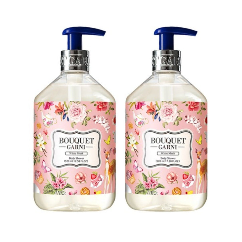 Bouquet Garni White Musk Body Shower 520ml*1Pc/2Pcs