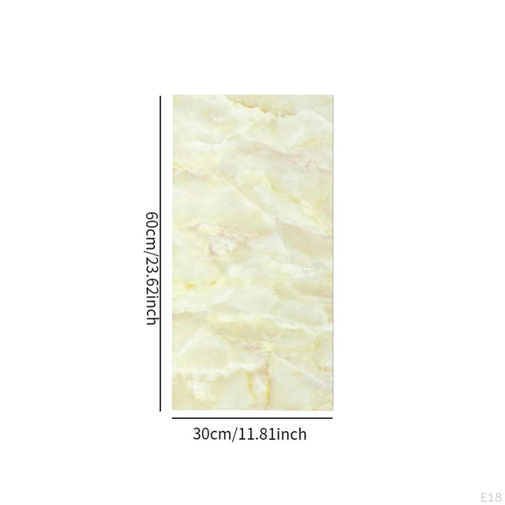Elegant Marble Effect Tile Sticker for Kitchen And Bathroom Decor
