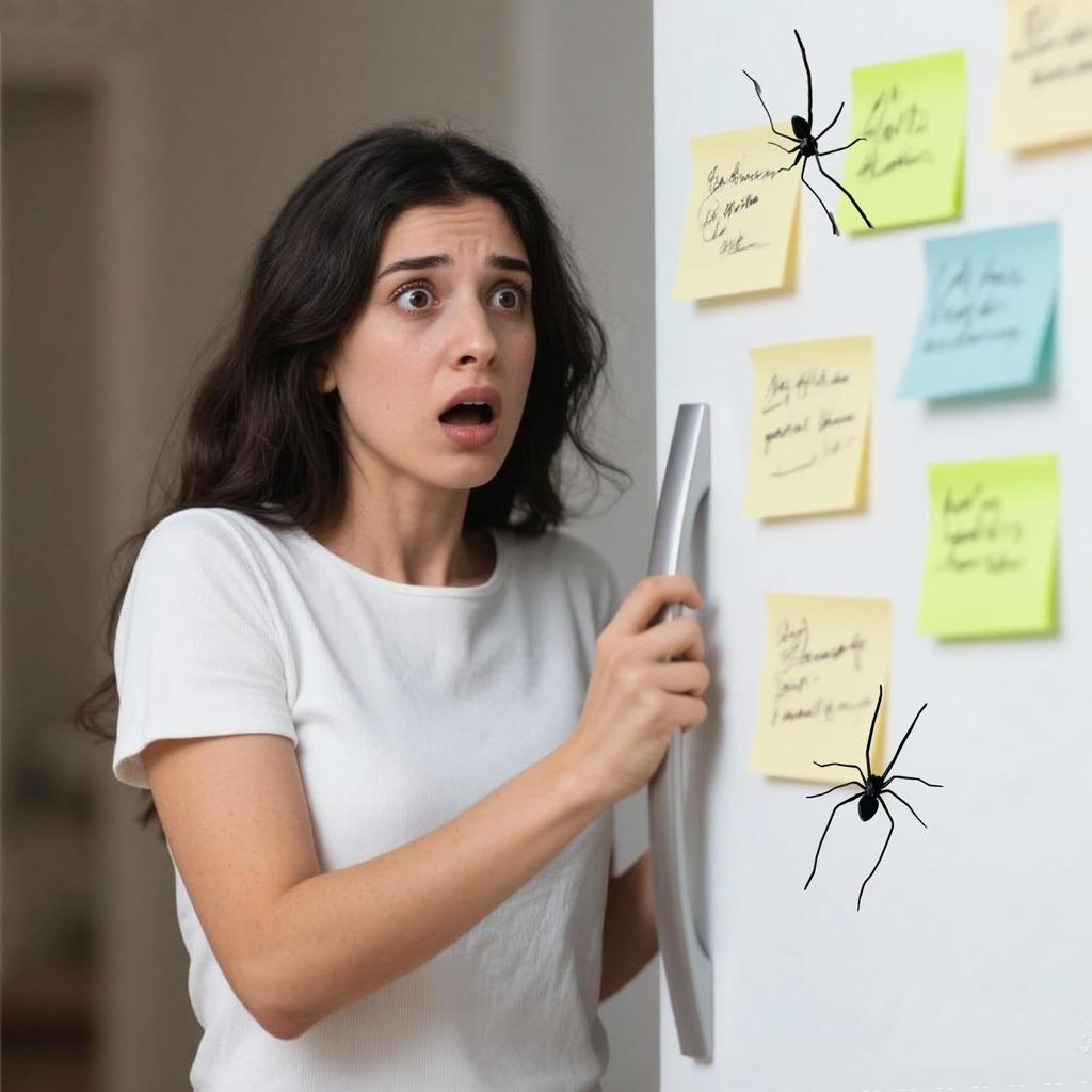 1 stuks/2 stuks Grote Spin Koelkastmagneet, Grappige Prank Horror Magnetisch Decor, Geschikt voor Keuken, Whiteboard, Kluisje Multi-Scene Decoratie