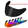 Visera para Casco de Motocicleta para EXO 520 1400 R1 Visera Tintada para Scorpion EXO 391 520 1400 R1 Protección Anti-UV Pantalla Facial Reemplazo Sensores de Velocidad 6