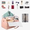 Versatile Women's Folding Travel Suit Bag: Multi-Function PU Storage with Large Capacity & Portability