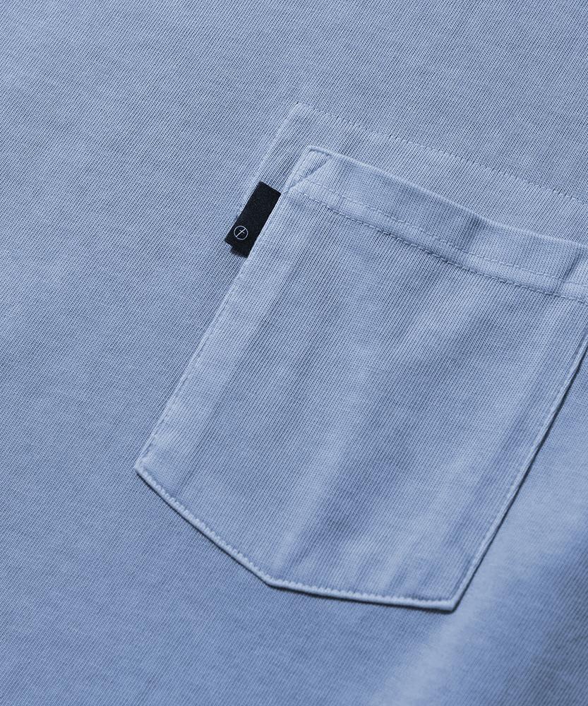MOIF [Ss26] Garment Dyed H/S Tee / Dyed Sky Blue