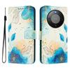 Luxury Flip Leather Case For Honor Magic8 Lite Flip Cover On For Honor Magic 8 Pro Lite BKQ-AN10 AN00 Wallet Bags Flower Cases