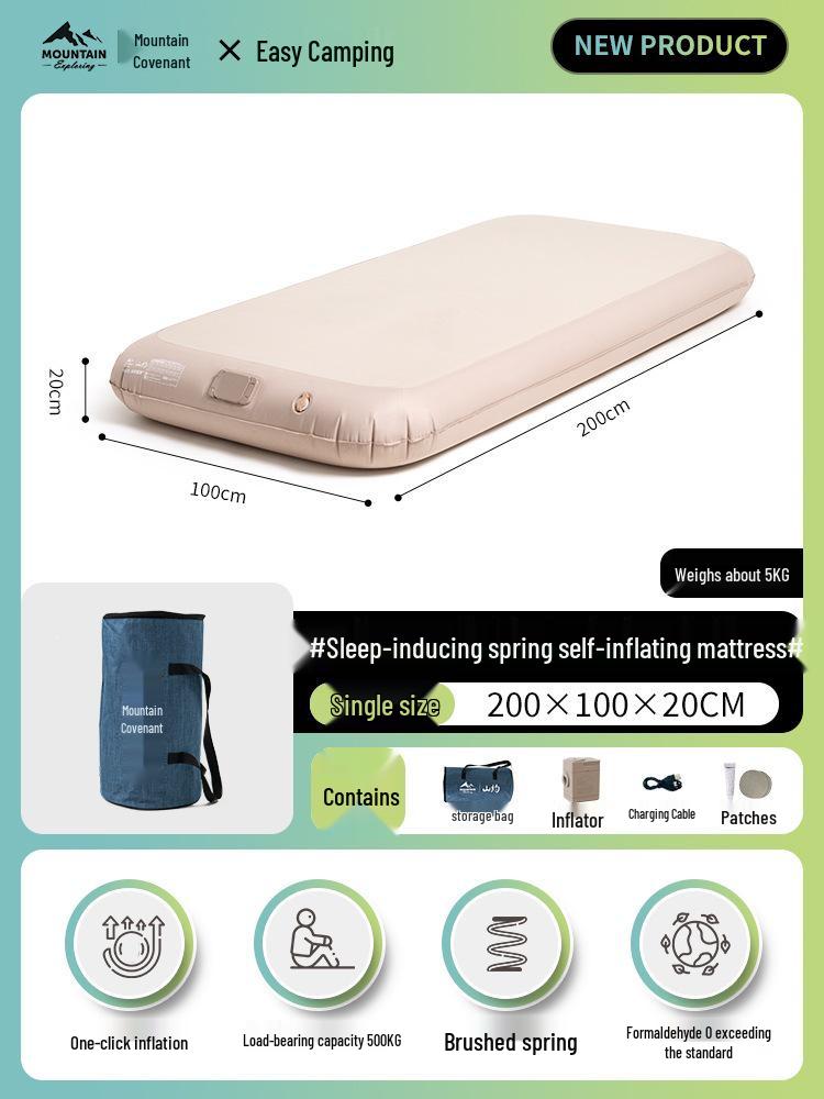 Mountain Inflatable Camping Mattress for Outdoor and Home Use