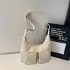 Trendy Spring Shoulder Bag Women Simple Commuting Bag Fashiable and Versatile Crossbody Bags with Multi Pockets Stylish Design