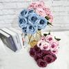 Rose Flower Artificial Wedding Hotel Restaurant Desktop Decoration Room Ornament