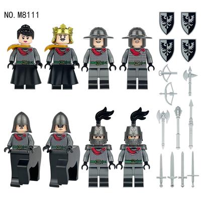 8tk Keskaegne Knight Warband M8111 laste ehitusplokk mänguasi