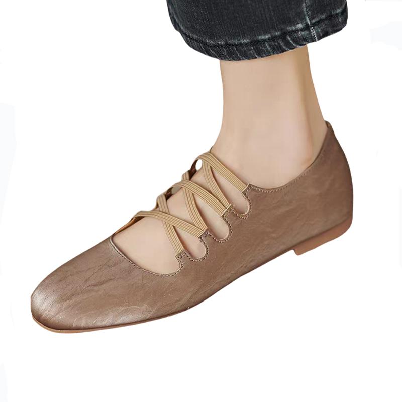 Fashion Women Ballet Dance Flats Shoes Dress Fashion Sandals Summer Soft Designer Loafers Shoes 2025 Casual Brand Zapatillas De Mujer