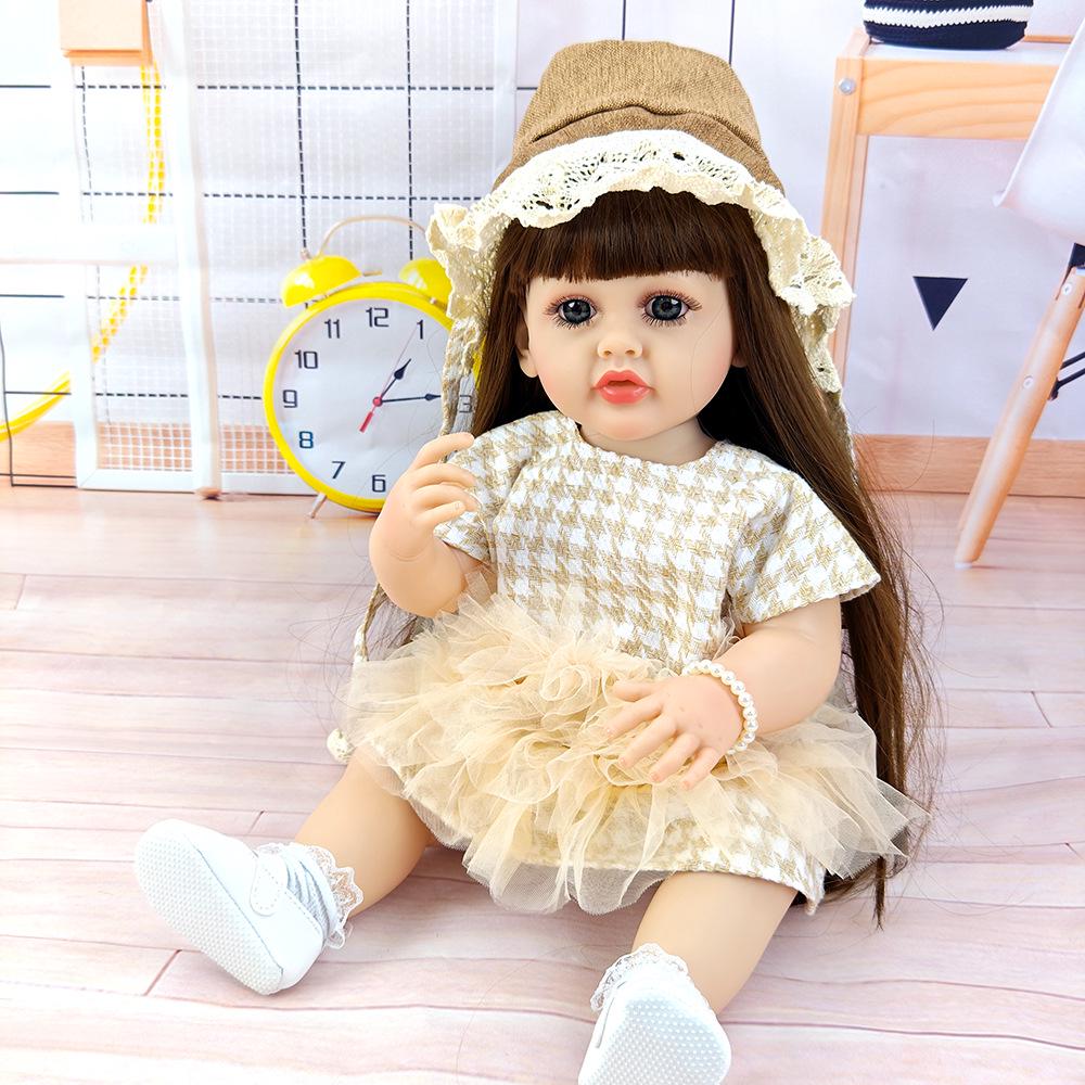 55cm Reborn Vinyl Baby Doll Simulation – Children's Playhouse Toy