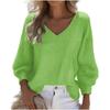 Women's Casual Fashion Long-sleeved V-neck Drawstring Sweatshirt