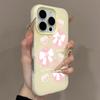 Rosa Schleife Einfache Macaron-Farben Gelee-Handyhülle Für iPhone 17 16 15 14 13 12 Pro Max 11 16 7 8 Plus 16E 17E Air X XS XR Hülle