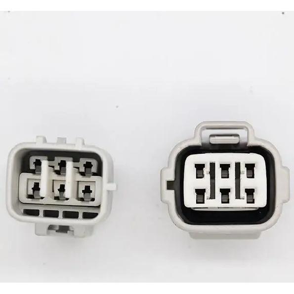 

6 Pin/Way Female And Male Accelerator Pedal Wire Harness Connector Common Rail Sensor Plug For Toyota 6188-0175 90980-11194 1set male female