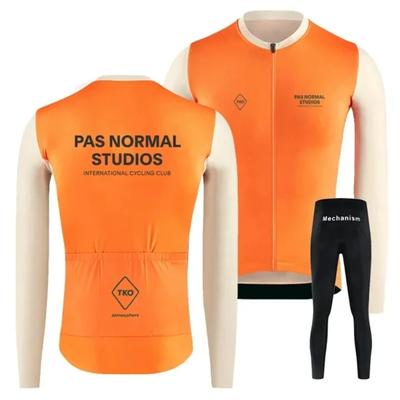 Cycling Suit Bicycle Warm Long Sleeve Fleece Overalls Ring French Equipment 2026 Autumn Breathable Cycling Suit Set