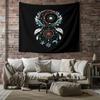 Boho Tapestry Wall Hanging Aesthetic Room Decor Celestial Moon Stars Galaxy Home Decor Hippie Wall Art Bedding Couch Cover Throw