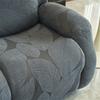2 Seater Jacquard Split Recliner Sofa Covers Strench Chair Cover with Side Pocket Washable Armchair Slipcover for Living Room