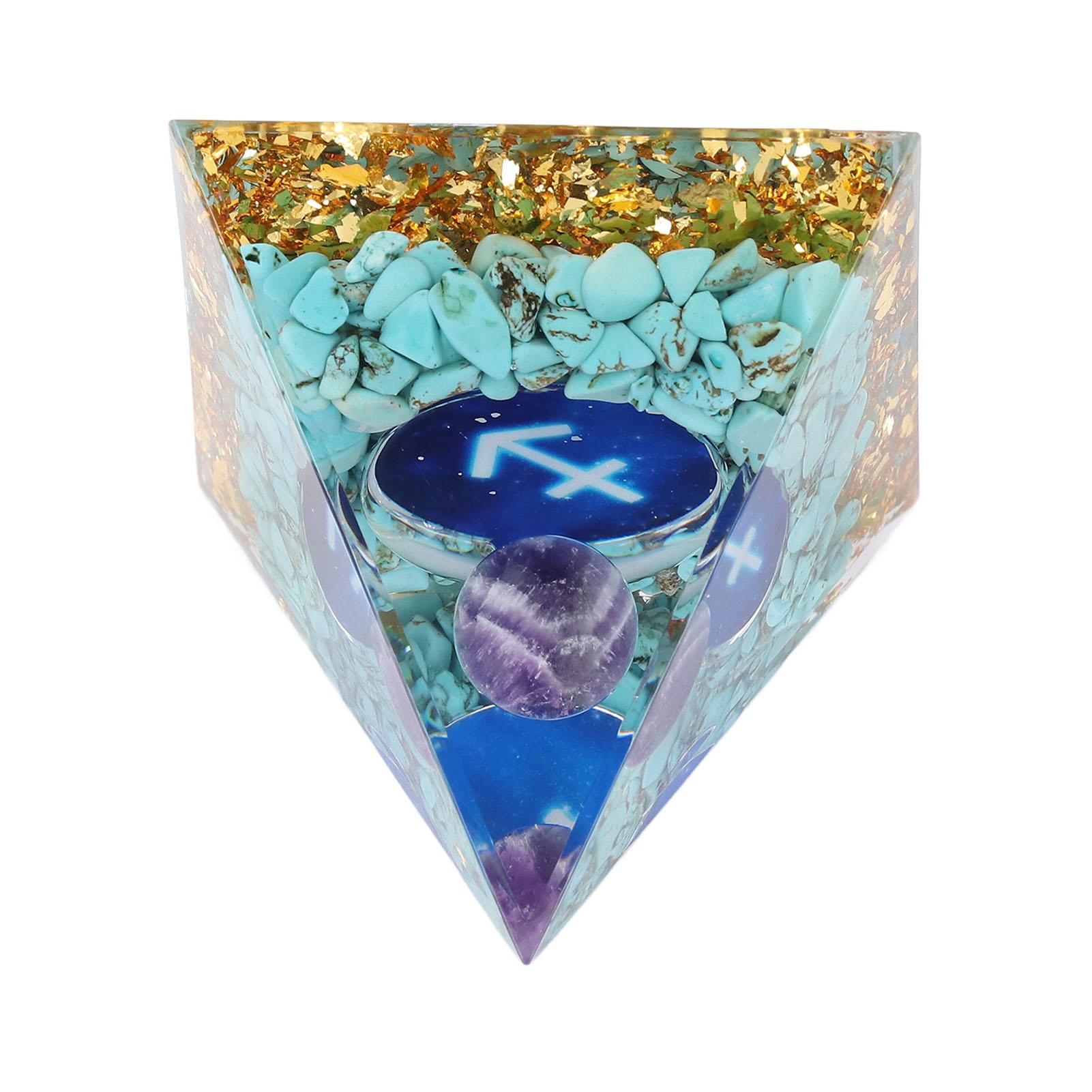 Piramide Steen voor   Energie Stress Verminderen Chakra Hars Genezing Meditatie Krachtsteen Piramide
