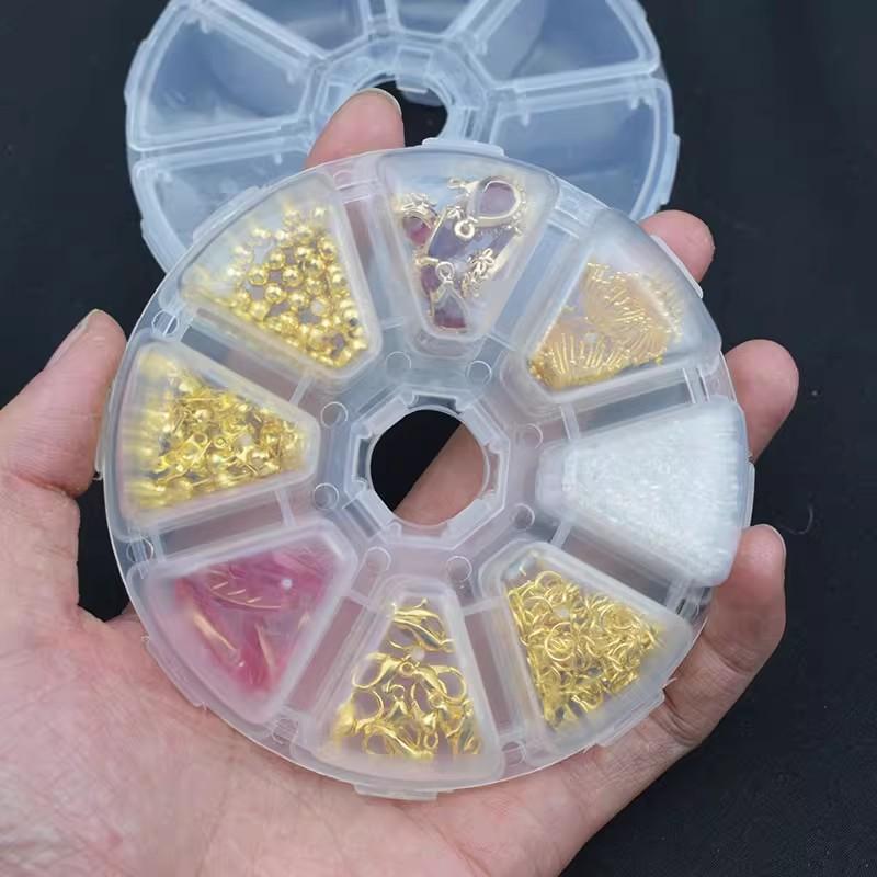Bead Jewelry Container 8 Grid Nail Art Water Diamond Storage Box Fish Hook Storage Box Coin Storage Box