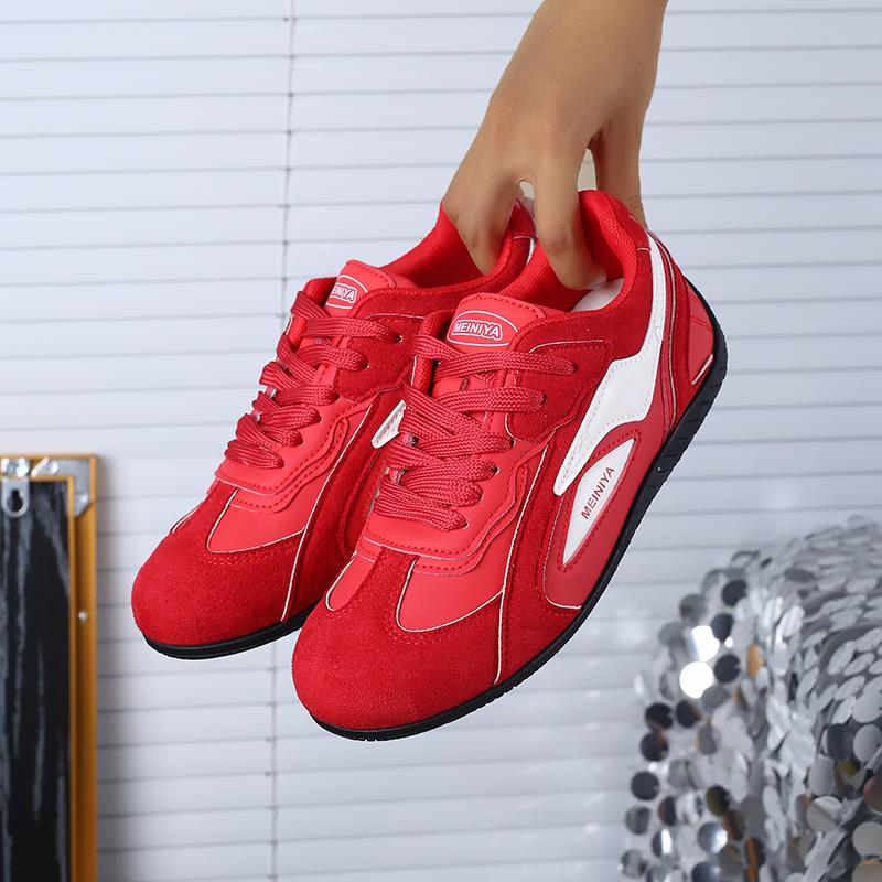 Autumn New Women's Lightweight Flat Sports Sneakers, Fashion Low-Cut Casual Shoes, Comfortable & Versatile Walking Shoes