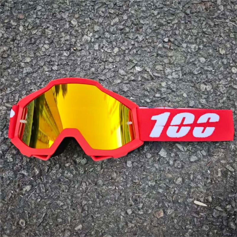 MX Off-Road Motocross Goggles Dustproof Windproof Ski Goggles with PC Lens for Dirt Bike Racing Helmet