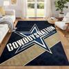Dallas Cowboys Carpet Door Mat for Living Room or Bedroom Protective Mat Under Chair Office Decoration Christmas Gift Birthday Present