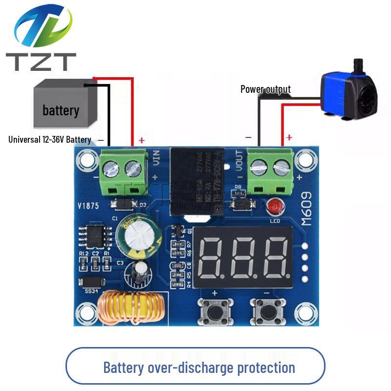 Modulo di Protezione Sottotensione per Batteria al Litio XH-M609 (12-36V)