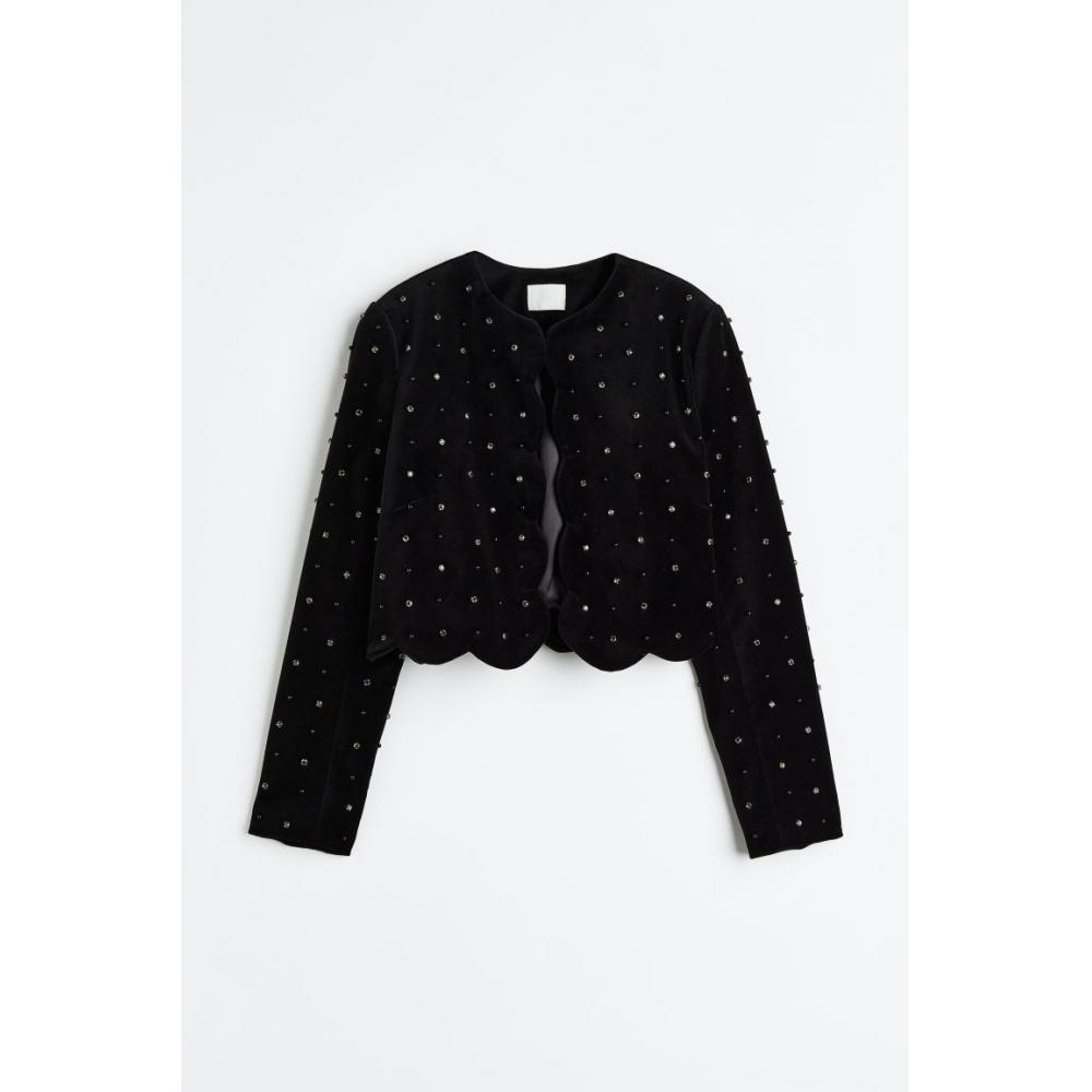 

Куртка бархатная HM черная