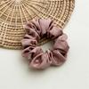 Matte Luster Muted Color Scrunchies Minimalist Gray Blue Elastic Bands Soft Touch Hair Ties For Daily Casual Wear