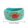 Exaggerated Resin Acrylic Bracelet Irregular Chunky Cuff Geometric Wide Bangle  Women