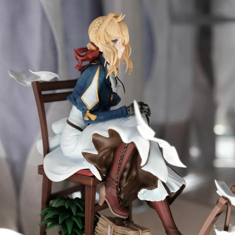 28cm Violet Evergarden Girl Anime Figure Pvc Pvc Action Figue Model Statue Adult Collection Adult Toys Doll Gifts