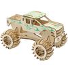 Bigfoot Wooden 3D Car Puzzle - Handmade Assembly Model for Kids