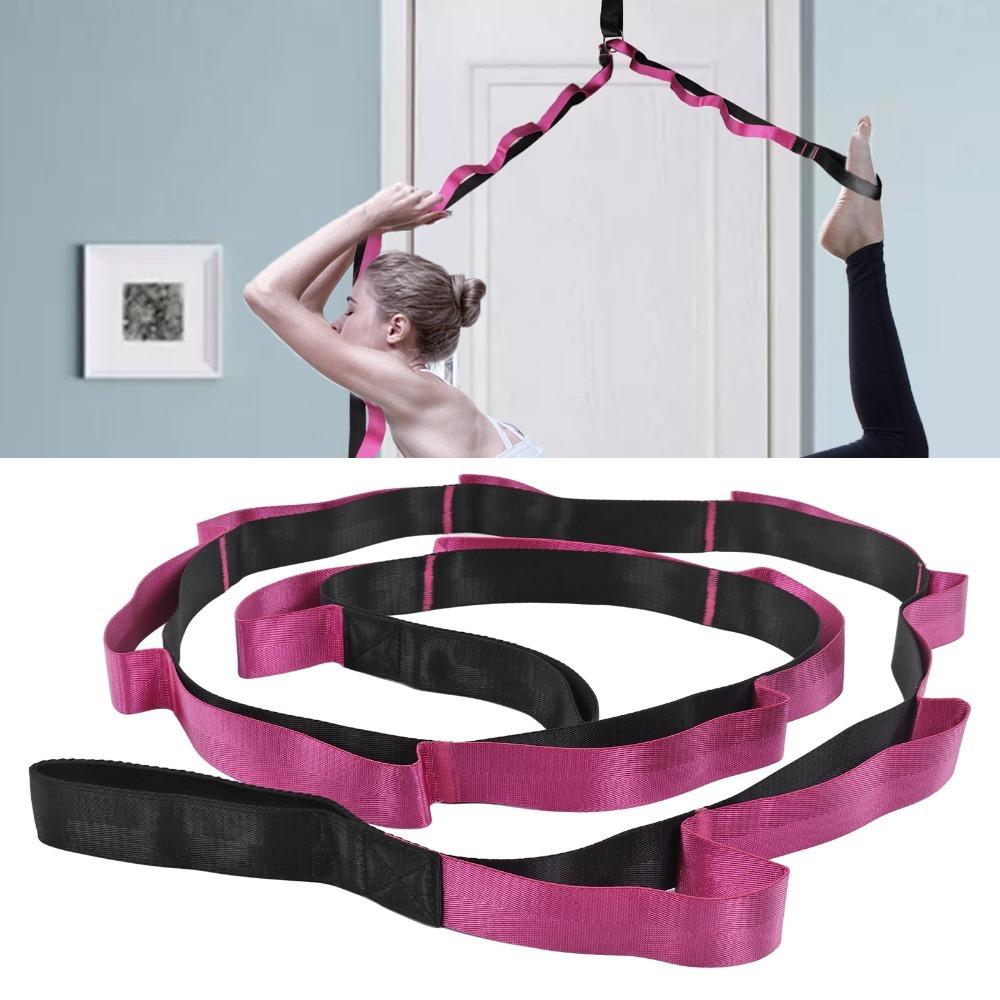 Extended length Stretch Band Non-elastic Training Belt Training gear Resistance Belt Strap style фиолетовый