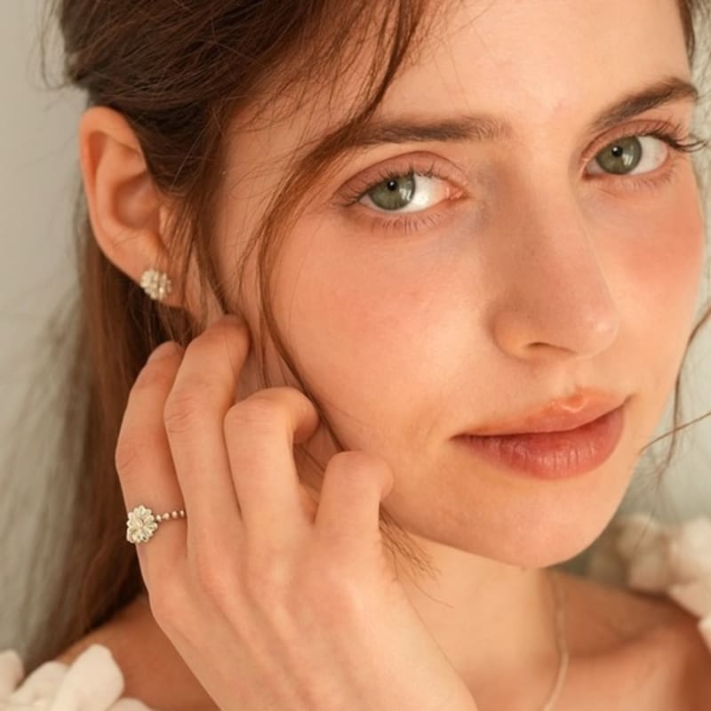 BELLOOGGI Daisy pearl ring(S) Daisy freshwater pearl ring