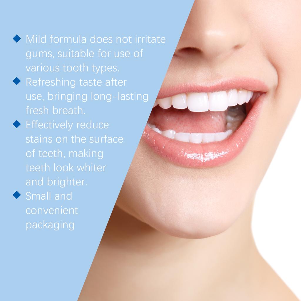 Mint Scent Toothpaste Tablets Oral Refresh Remove Tea and Coffee Stains Prevent Decay Promote Dental Toothpaste Tablets
