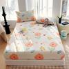 100% Cotton Bed Fitted Sheet with Elastic Rubber and 2 Pillowcases Durable and Comfortable Kids Adult Single Double Bed 13 Sizes
