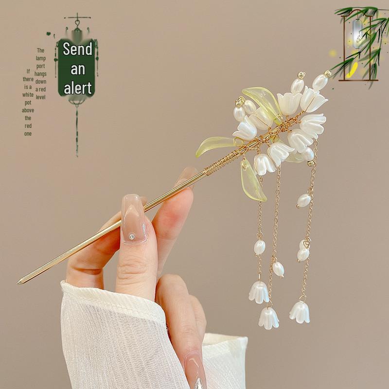 Traditional Sandalwood Hairpin for Chinese Cheongsam & Hanfu Updo