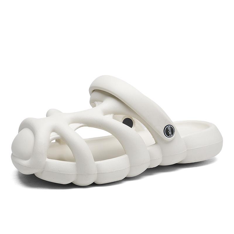 Men's shit-feeling hole shoes summer driving non-slip soft-soled bag head beach shoes personalized sandals tide outdoor slippers